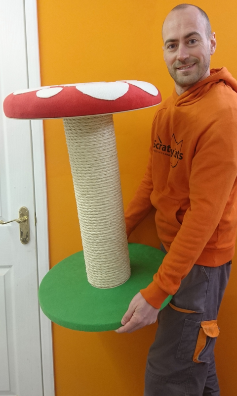 Large Toadstool Cat Scratching Post | ScratchyCats