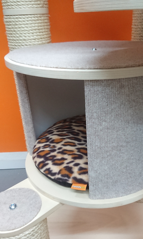 Ultimate Series Cat Tree with Leopard Print Beds | ScratchyCats