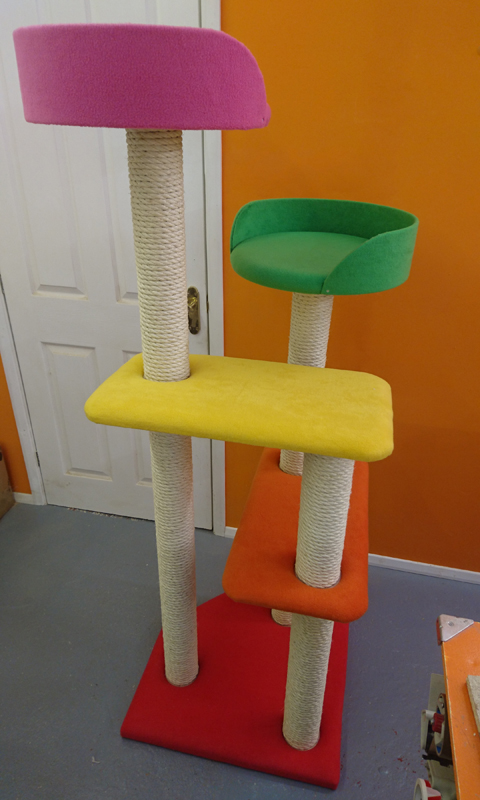 Multi-Coloured Cat Scratching Post | ScratchyCats